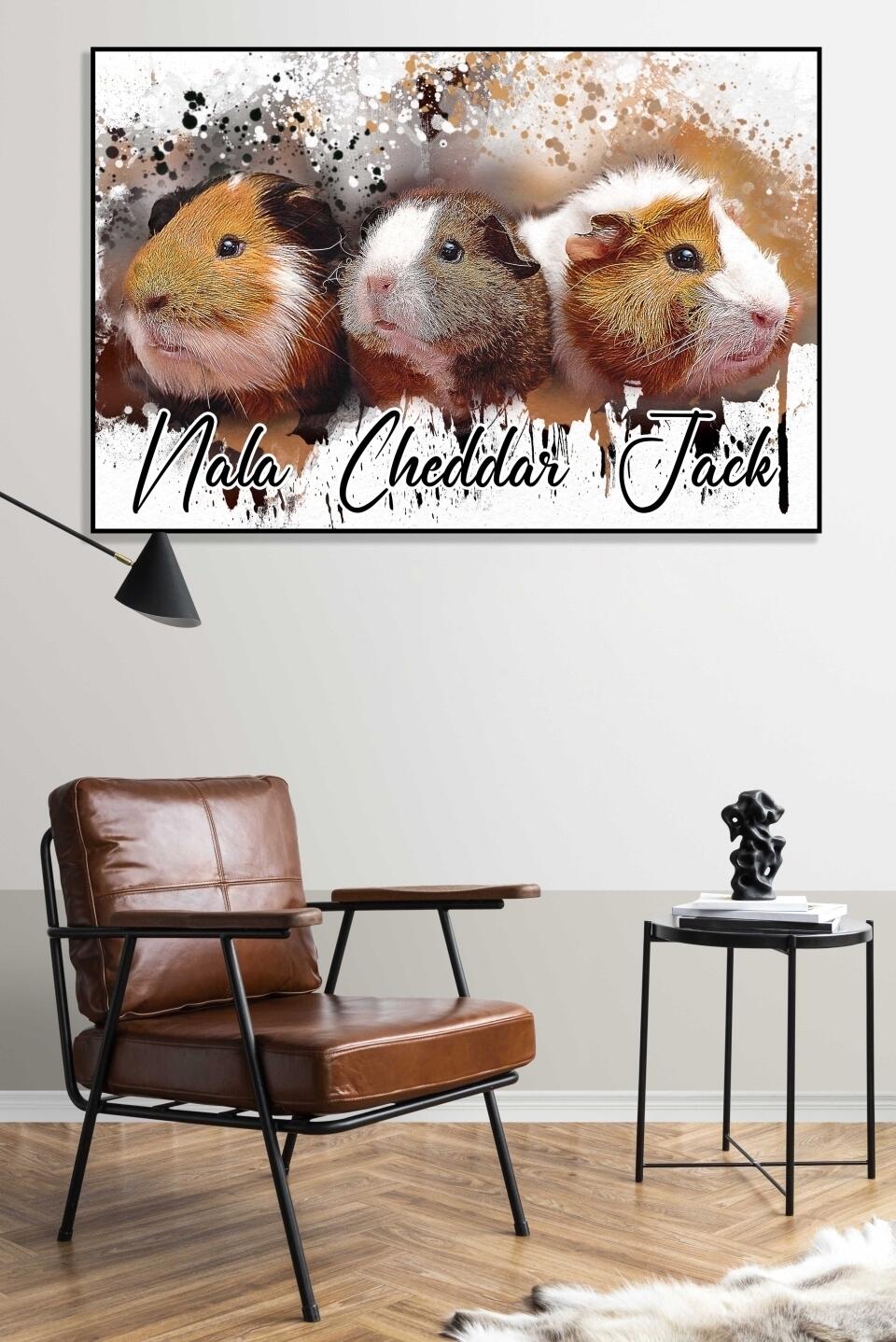 Dein Liebling - als Aquarell Diamond Painting (eckige Steine) von Spielzeughafen