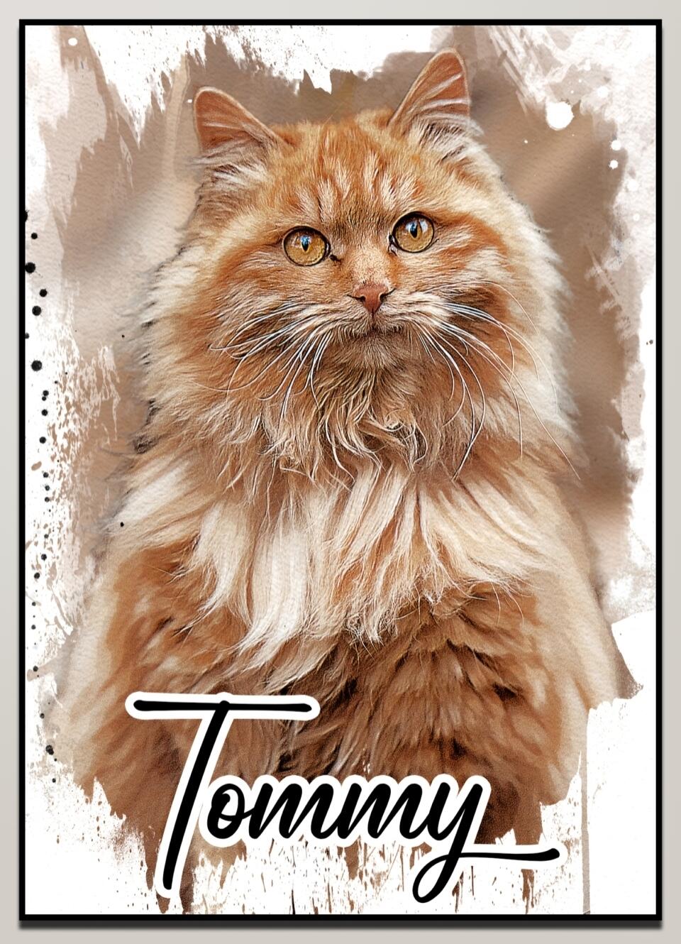 Dein Liebling - als Aquarell Diamond Painting (eckige Steine) von Spielzeughafen