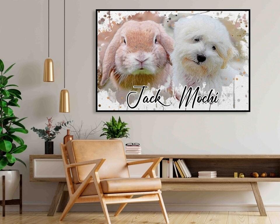 Dein Liebling - als Aquarell Diamond Painting (eckige Steine) von Spielzeughafen