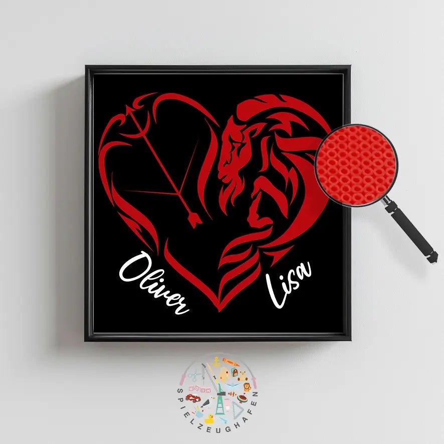 Dein Partnersternzeichen in Bügelperlen mit Artkal Mini 2,6mm von Spielzeughafen