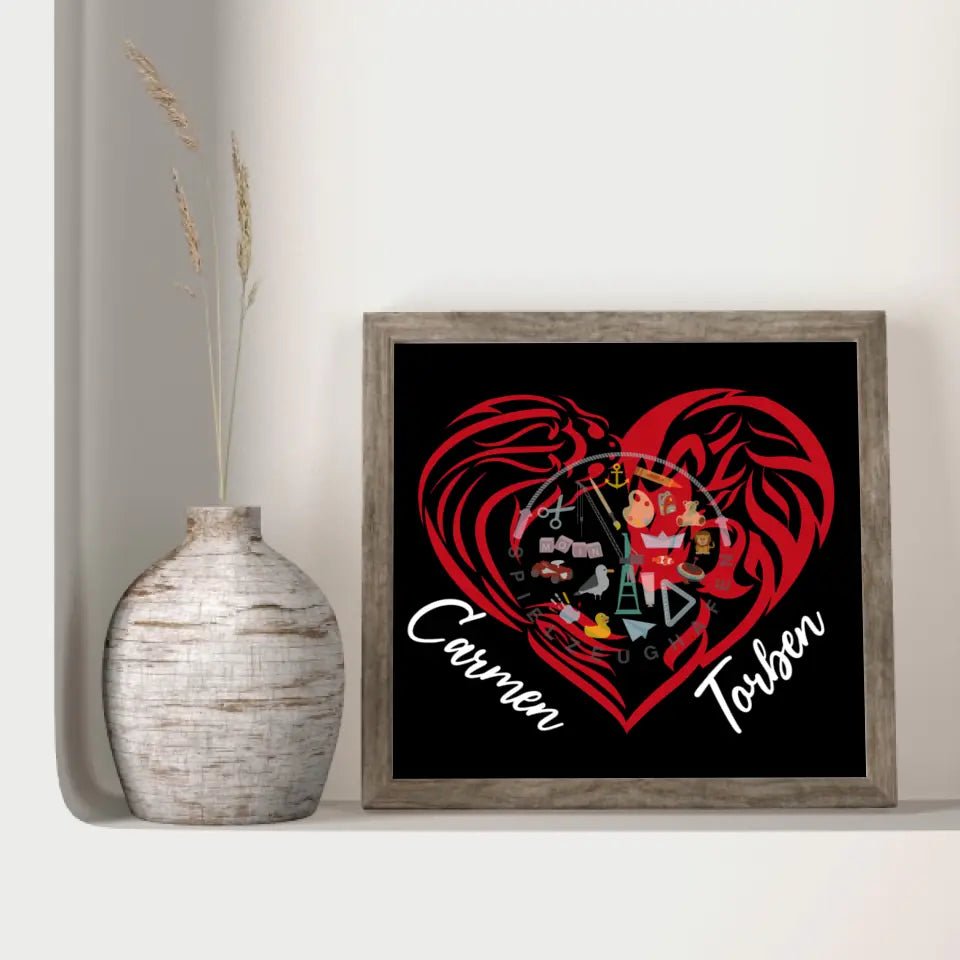 Dein Partnersternzeichen in Bügelperlen mit Artkal Mini 2,6mm von Spielzeughafen