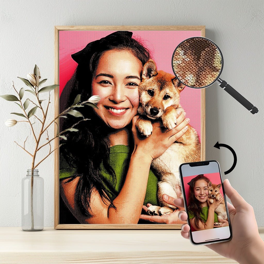 Dein Wunschmotiv - als mini Bügelperlen Bild von Spielzeughafen