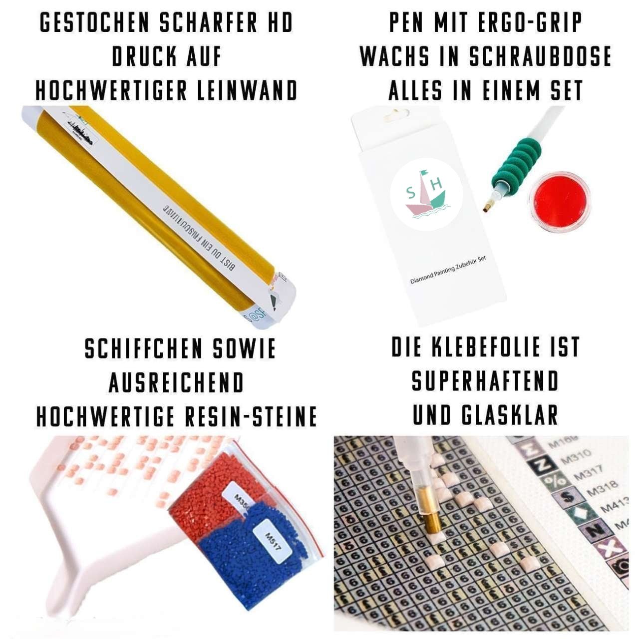 Dein Wunschmotiv - als Secret Painting (eckige Steine) von Spielzeughafen