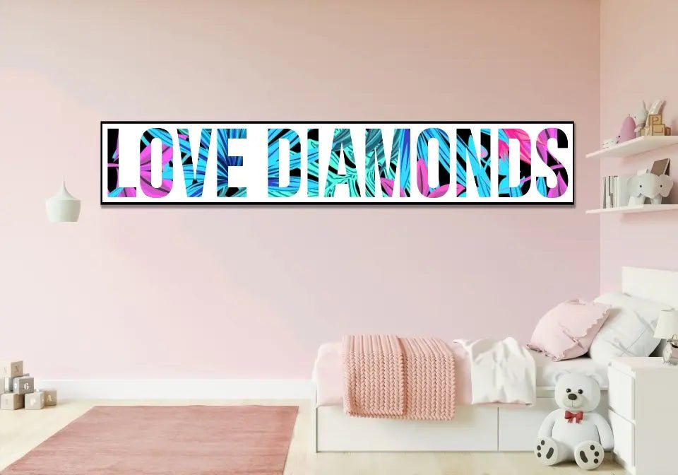 Dein Wunschname als Diamond Painting in eckig oder Strass ( rund ) von Spielzeughafen