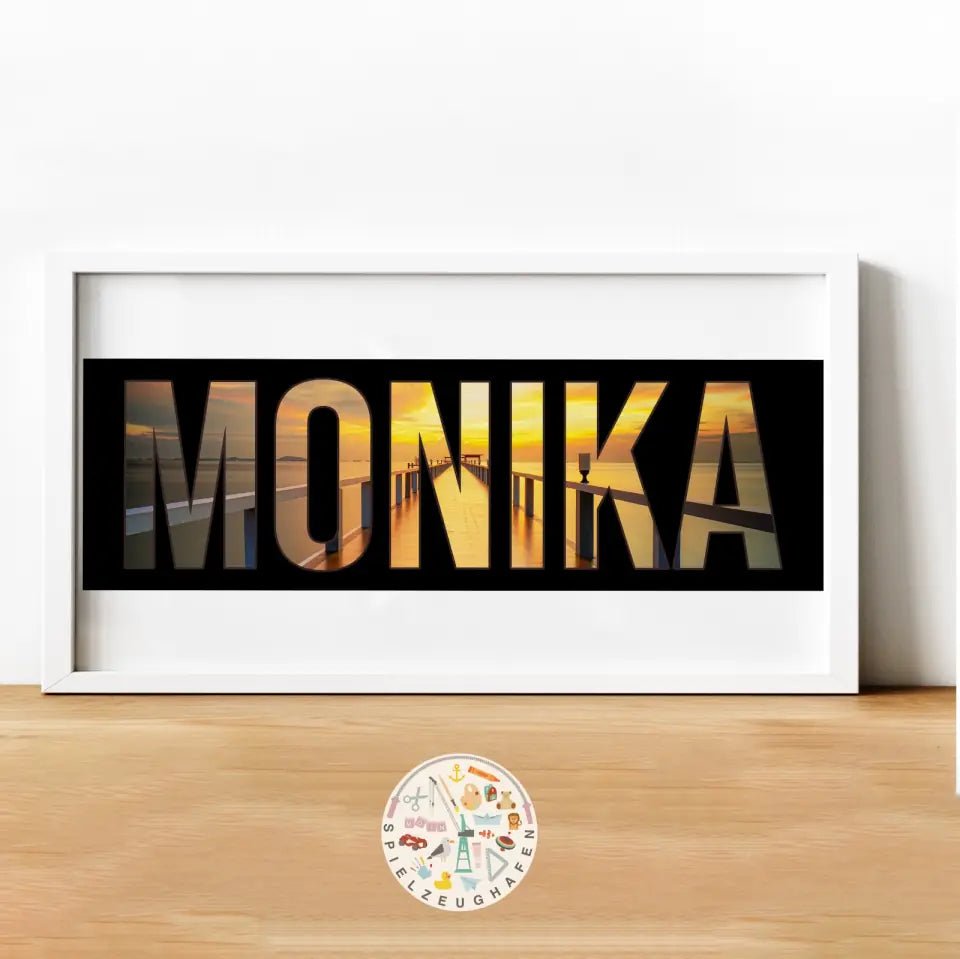 Dein Wunschname als Diamond Painting in eckig oder Strass ( rund ) von Spielzeughafen