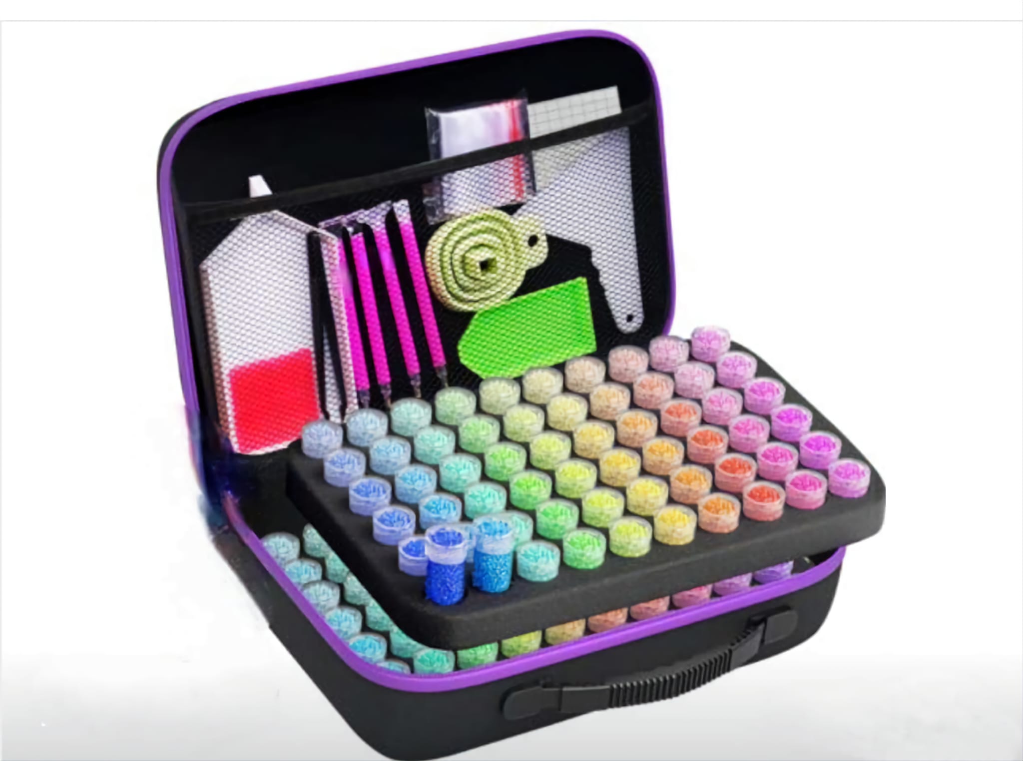 Diamond Painting Aufbewahrungsbox MIT Zubehör 120 Dosen von Spielzeughafen