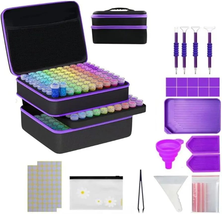 Diamond Painting Aufbewahrungsbox MIT Zubehör 240 Dosen von Spielzeughafen