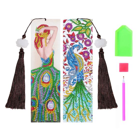 Diamond Painting Lesezeichen 'Frau' (51) von Spielzeughafen