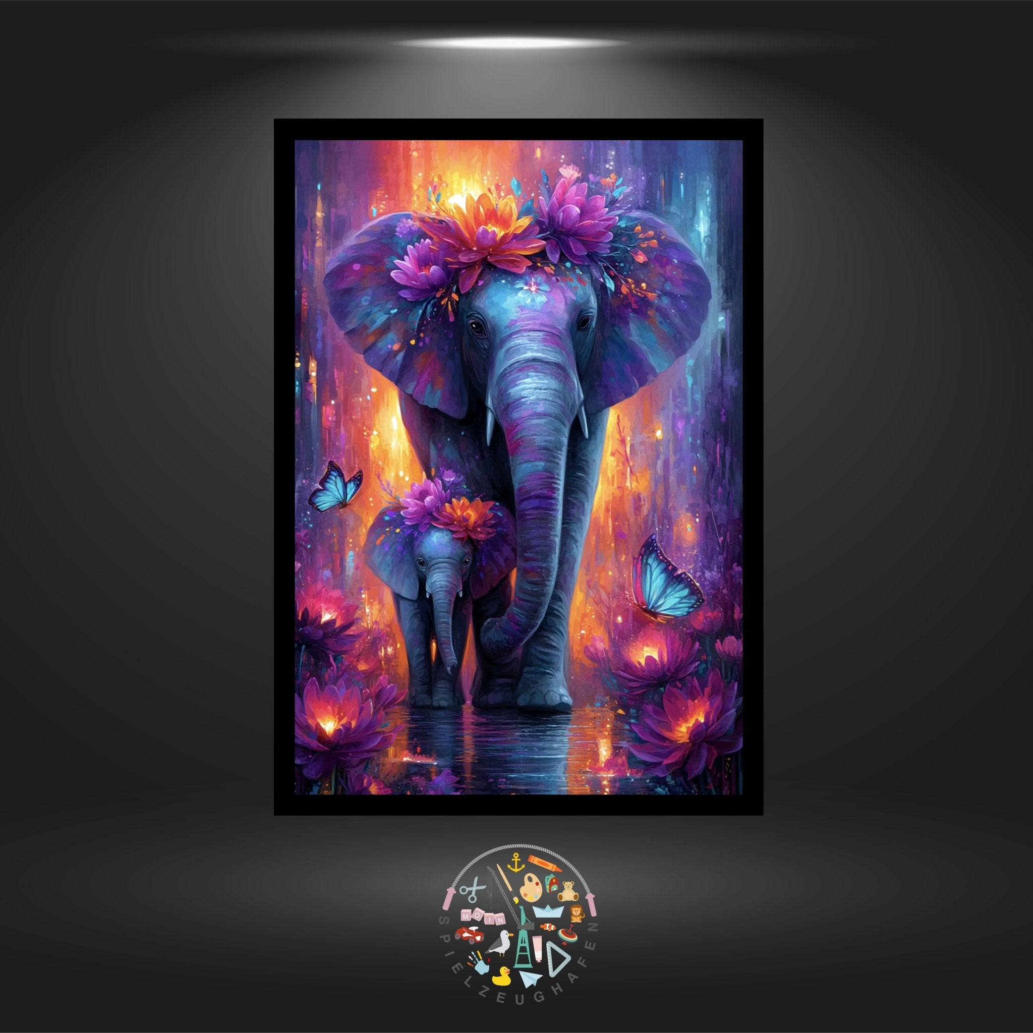 Elefant 'Gajah' - Strass rund von Spielzeughafen