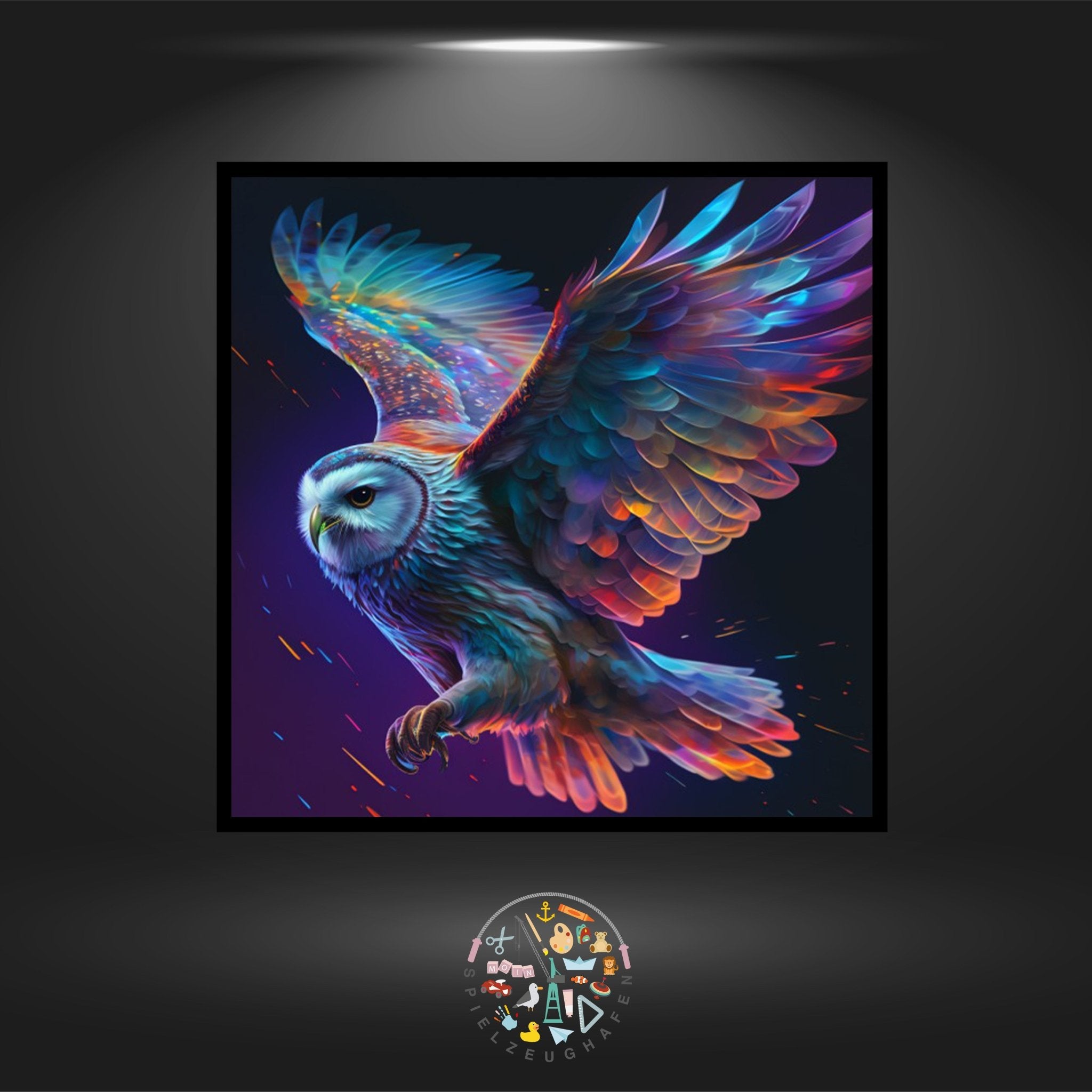 Eule 'Merlin' - Strass rund von Spielzeughafen