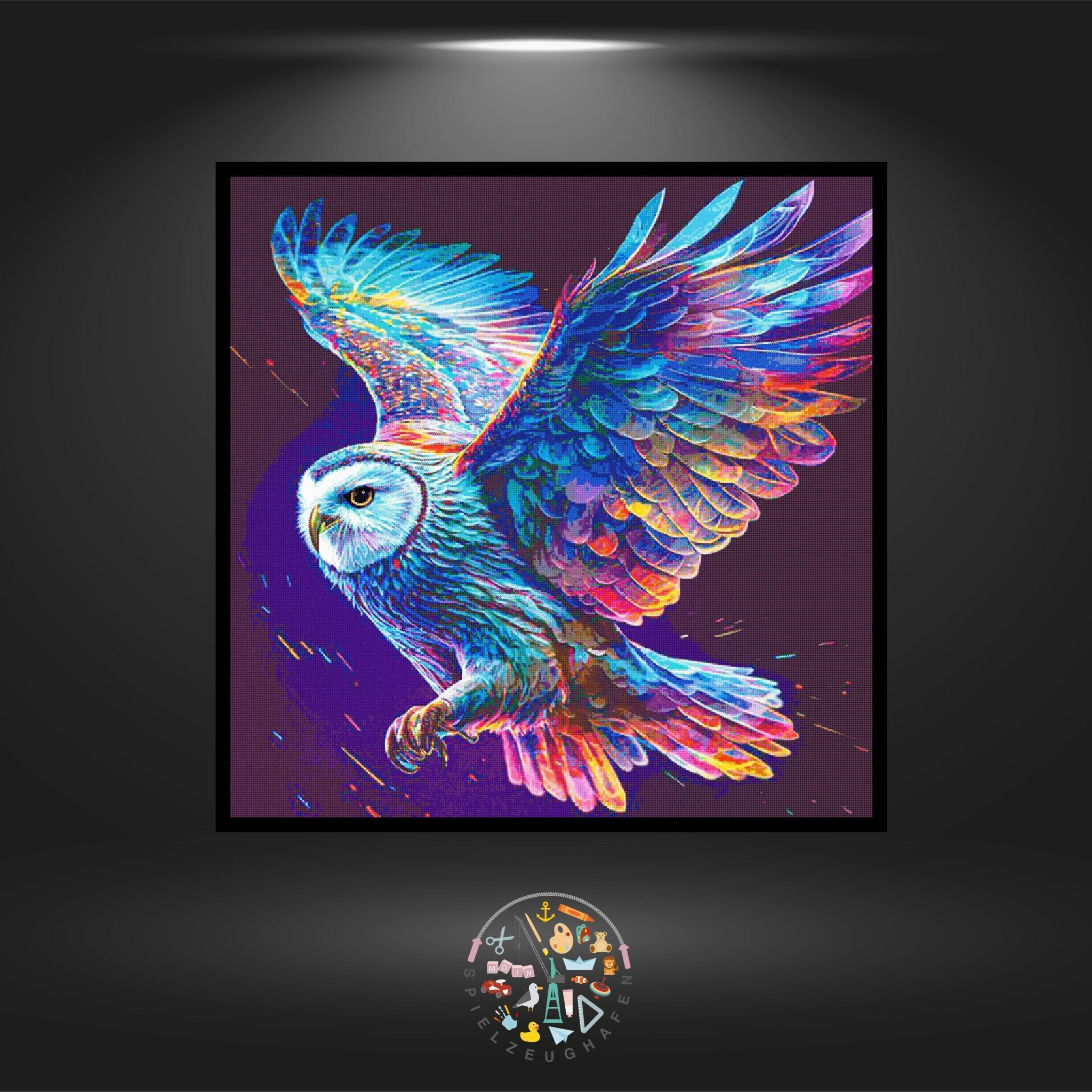 Eule 'Merlin' - Strass rund von Spielzeughafen