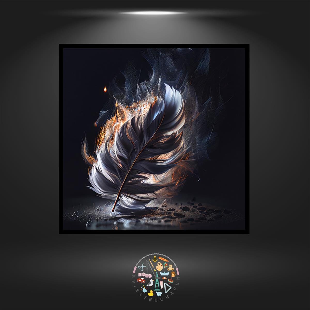 Feather in the Fog - Quadratisch von Spielzeughafen