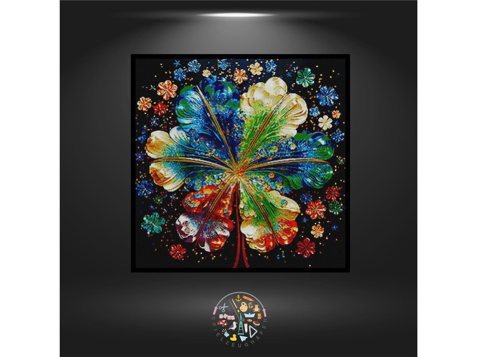 Flower of dreams - Quadratisch mit AB und Strass von Spielzeughafen