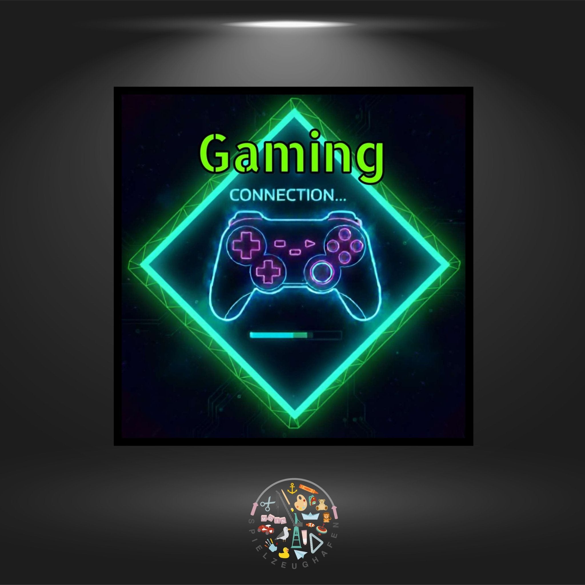 Gaming green - Bügelperlen von Spielzeughafen