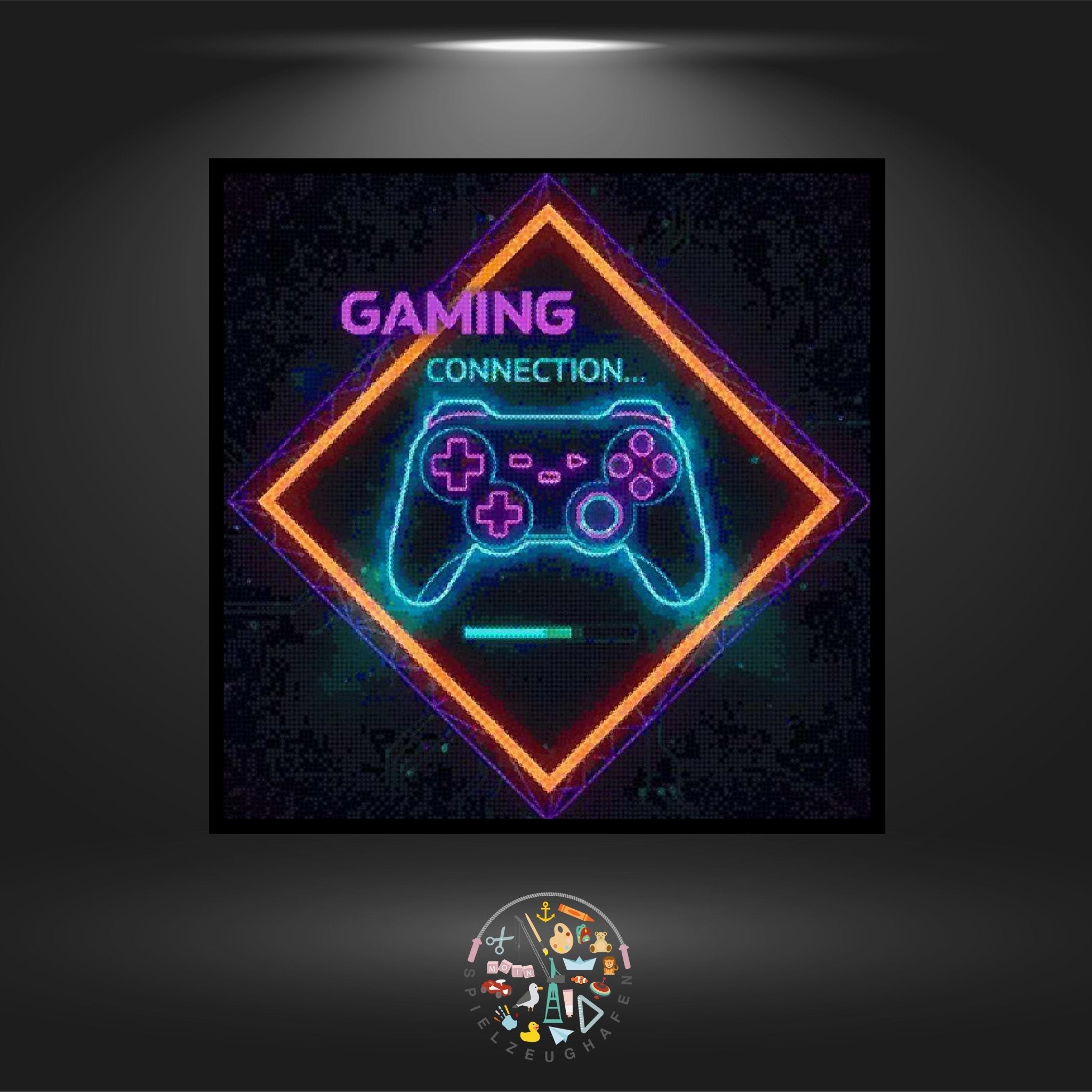 Gaming pink - Bügelperlen von Spielzeughafen