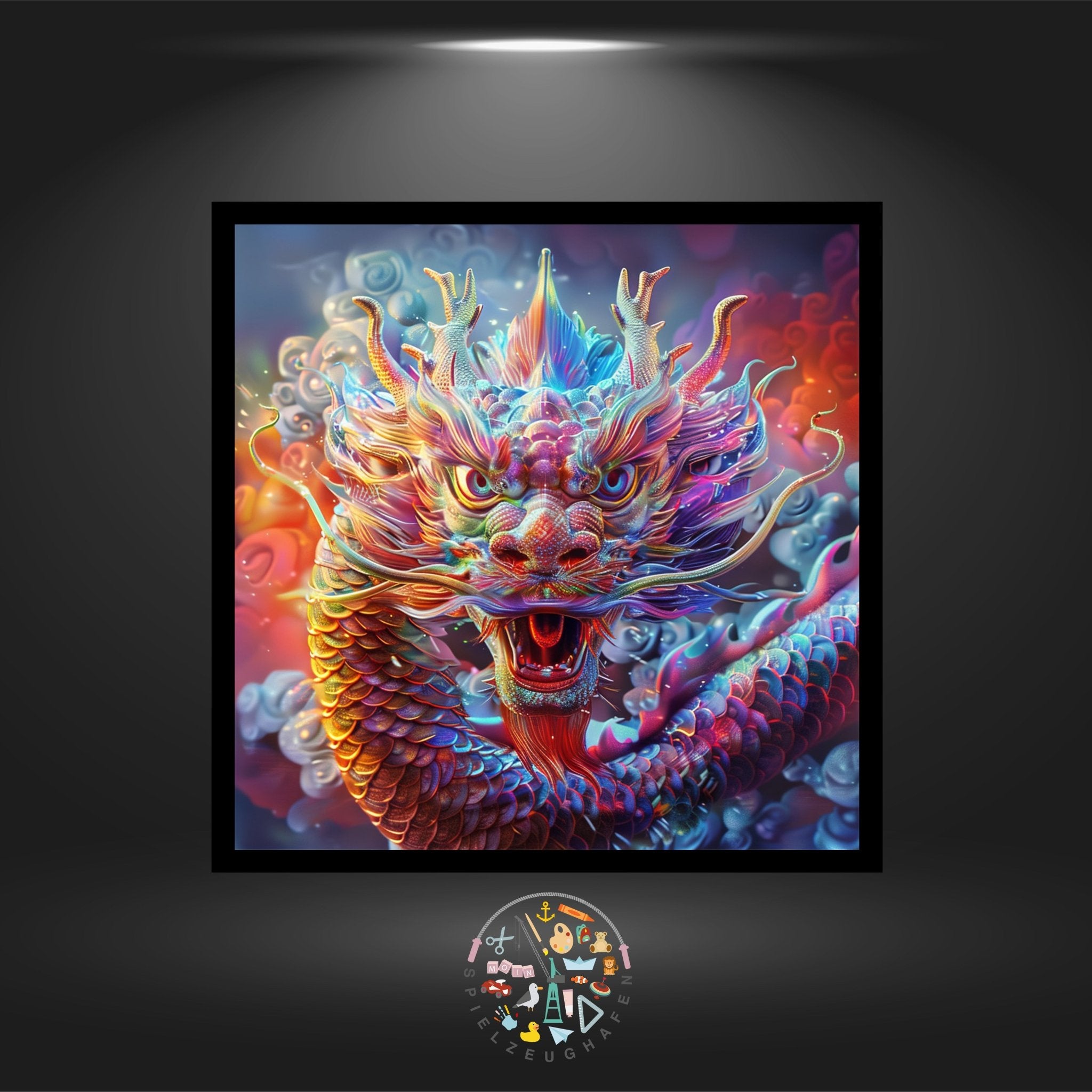 Glücksdrache Shenlong - Quadratisch von Spielzeughafen