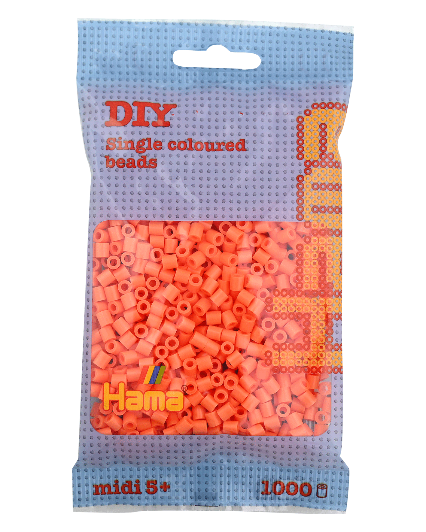 Hama Bügelperlen – Apricot, Midi 5 mm (1000 Stk) von Spielzeughafen