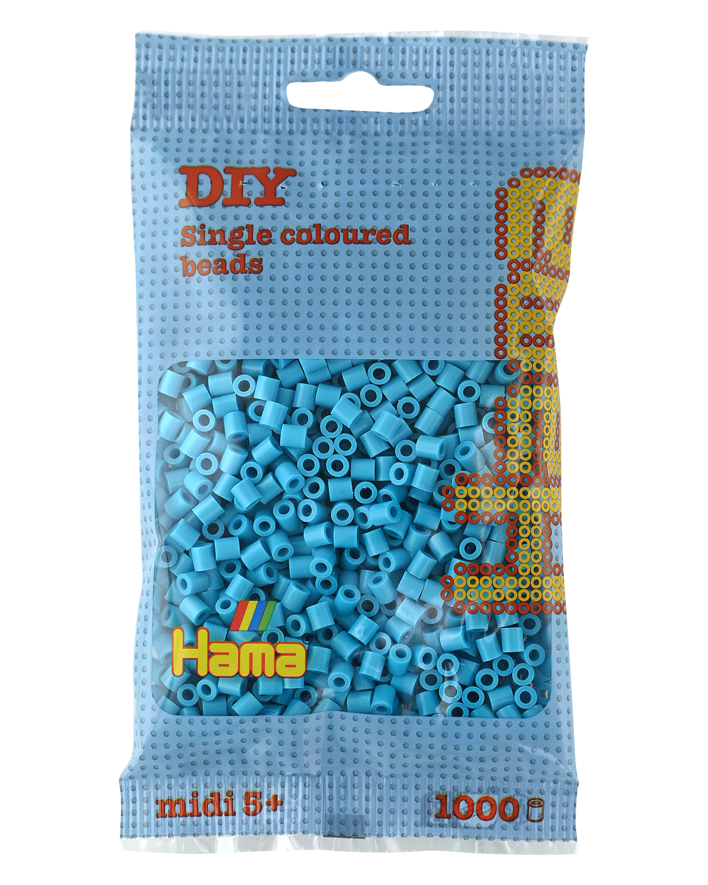 Hama Bügelperlen – Azurblau, Midi 5 mm (1000 Stk) von Spielzeughafen