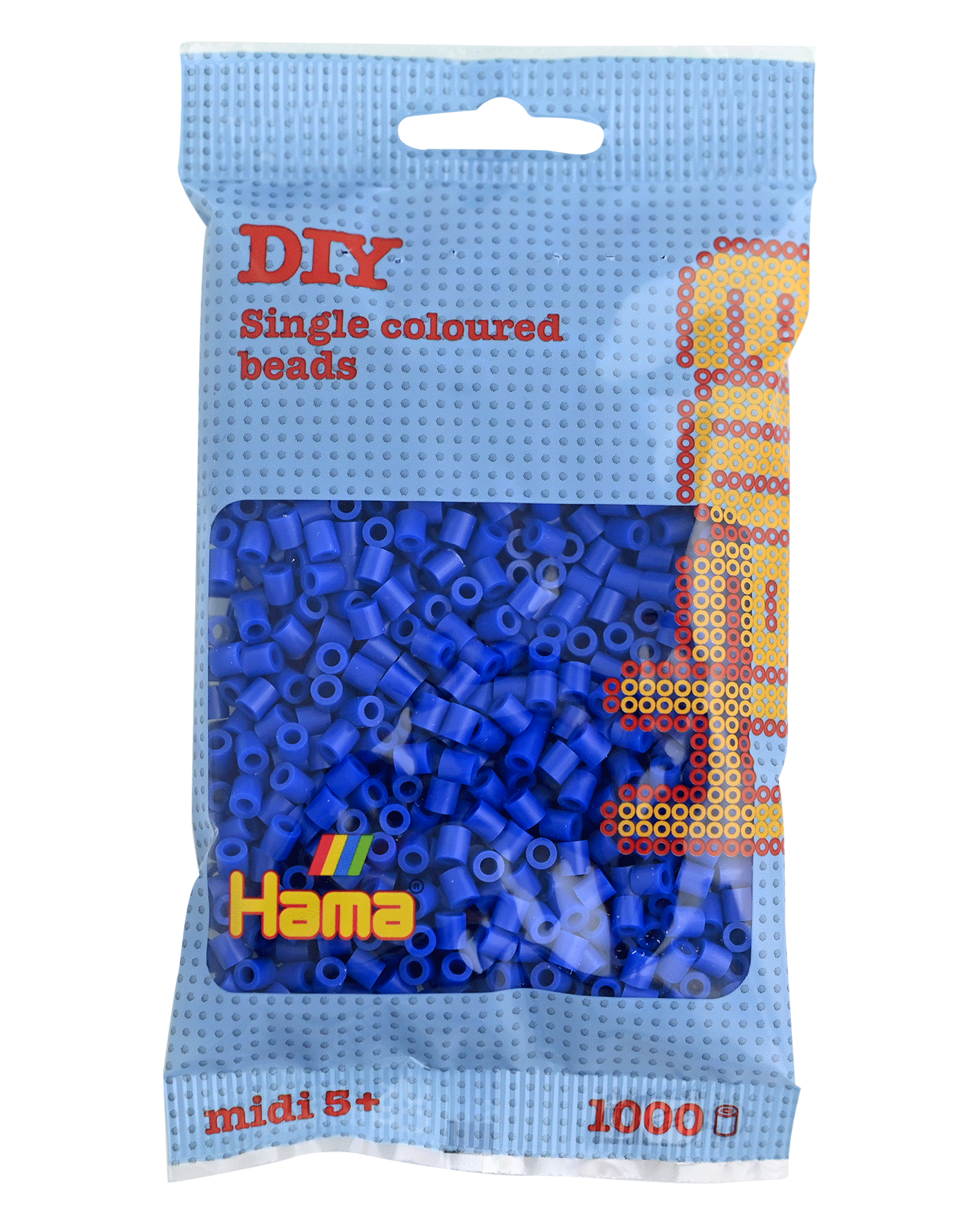 Hama Bügelperlen – Blau, Midi 5 mm (1000 Stk) von Spielzeughafen