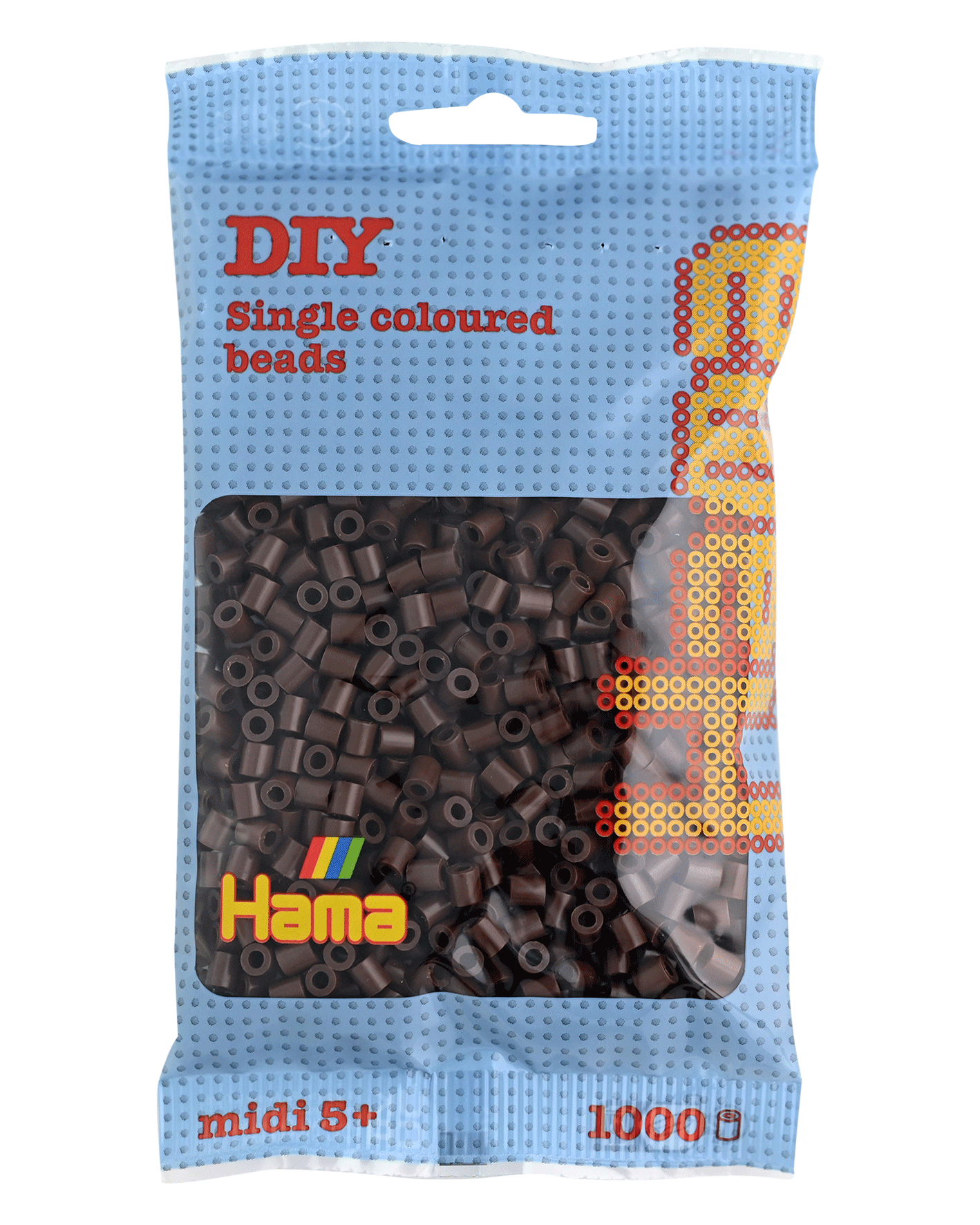 Hama Bügelperlen – Braun, Midi 5 mm (1000 Stk) von Spielzeughafen