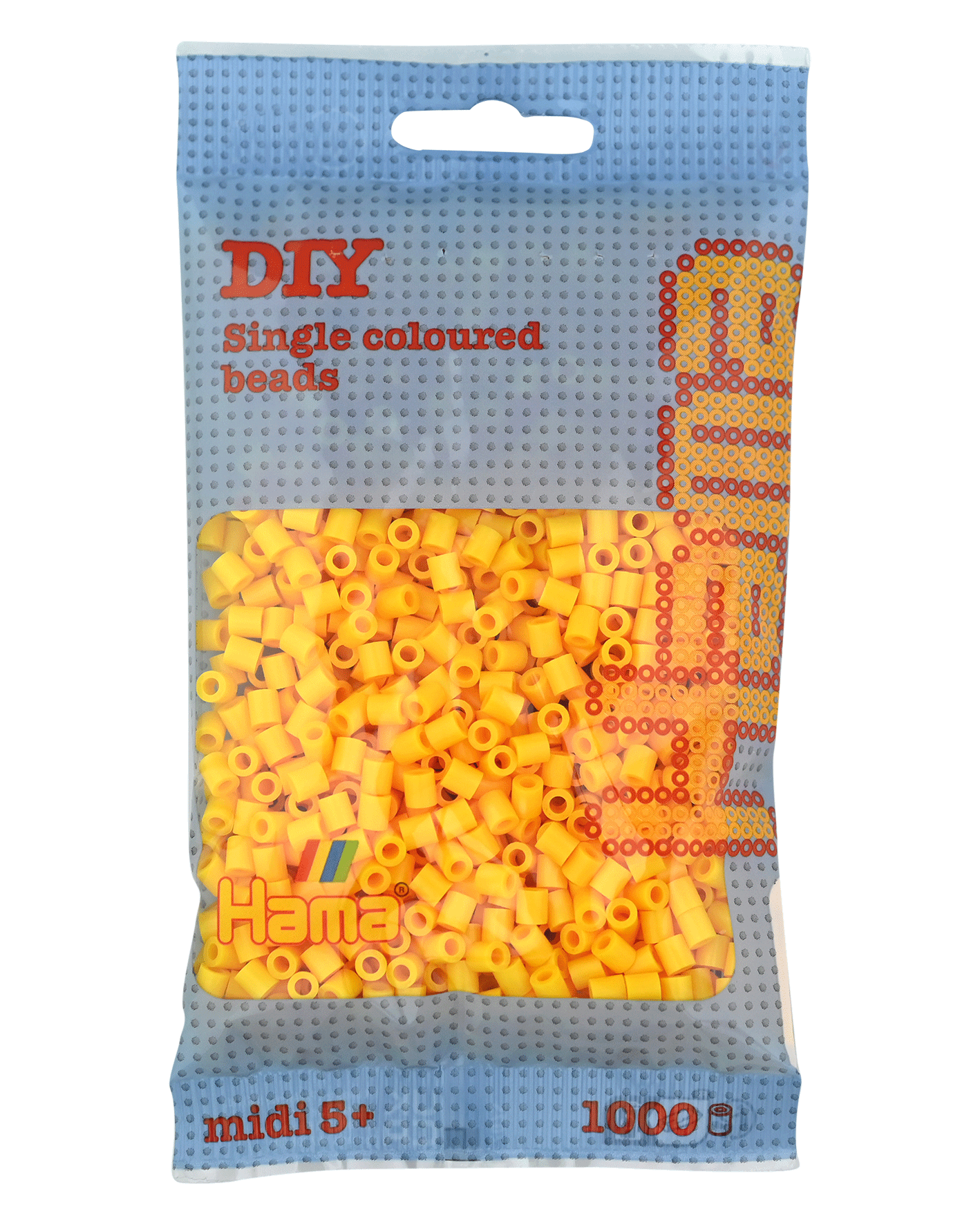 Hama Bügelperlen – Gelb, Midi 5 mm (1000 Stk) von Spielzeughafen