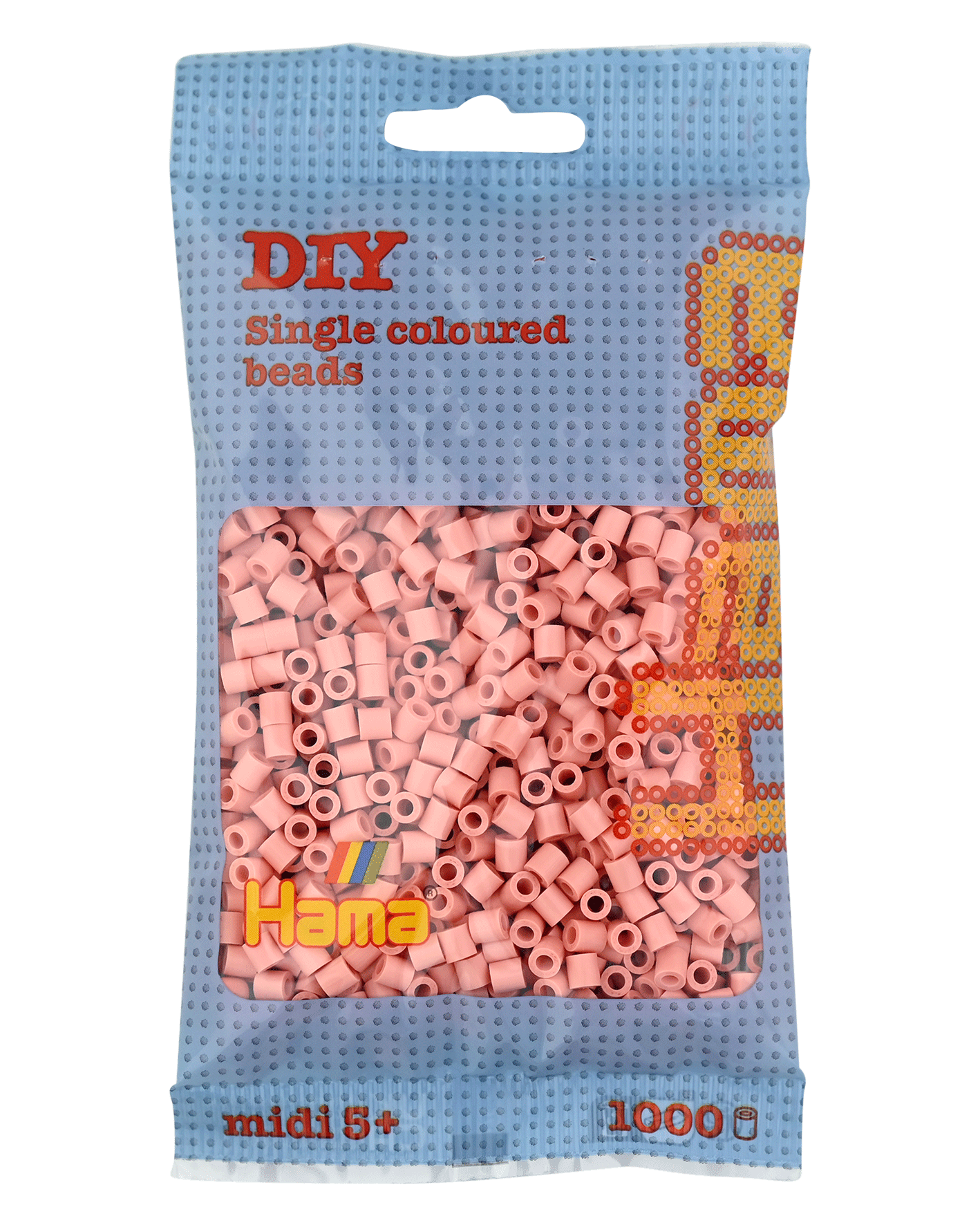 Hama Bügelperlen – Hautfarbe, Midi 5 mm (1000 Stk) von Spielzeughafen