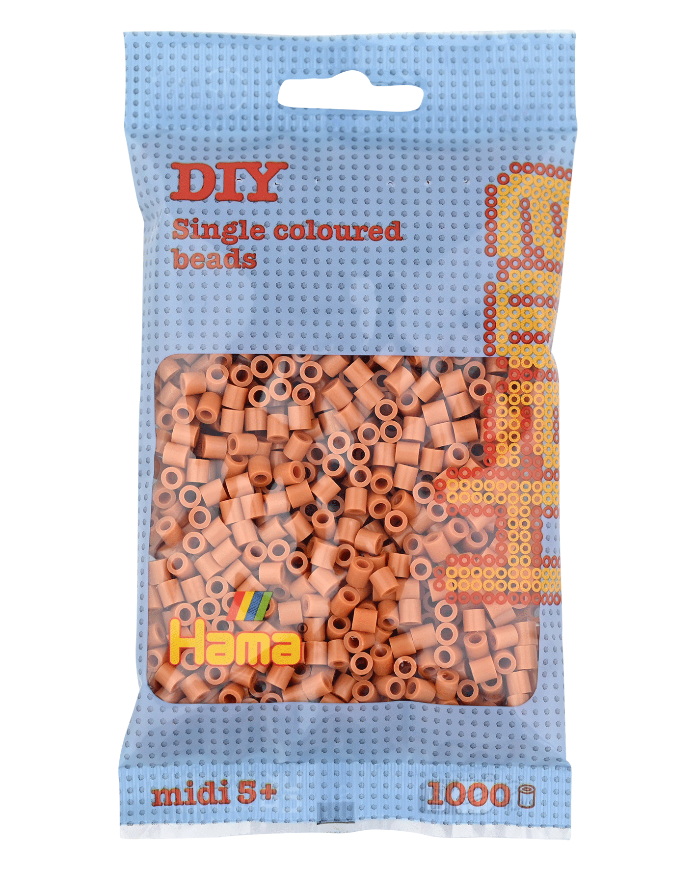 Hama Bügelperlen – Hellbraun, Midi 5 mm (1000 Stk) von Spielzeughafen