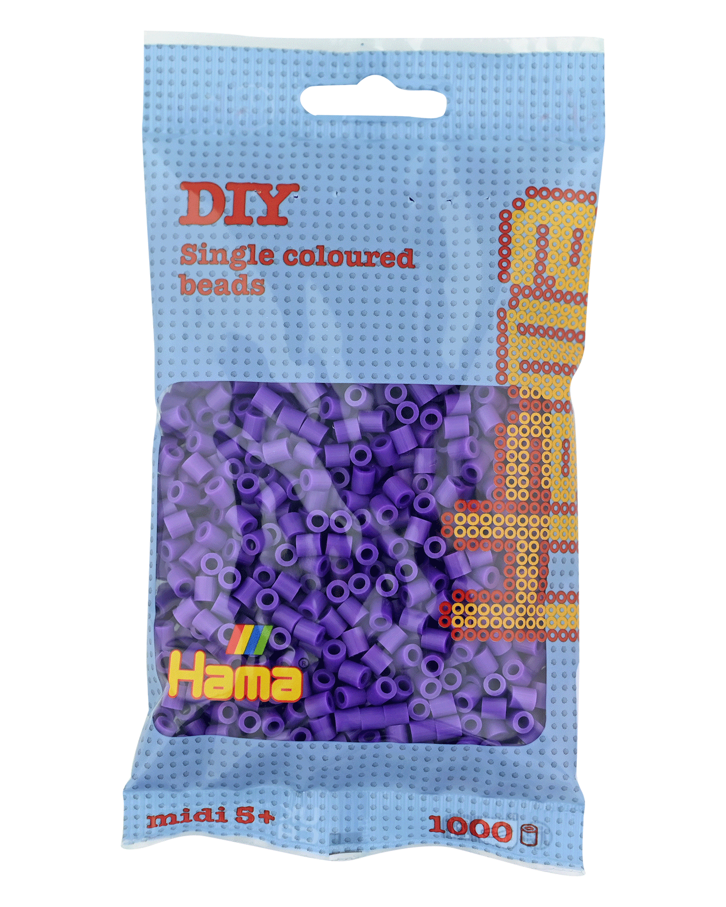 Hama Bügelperlen – Lila, Midi 5 mm (1000 Stk) von Spielzeughafen