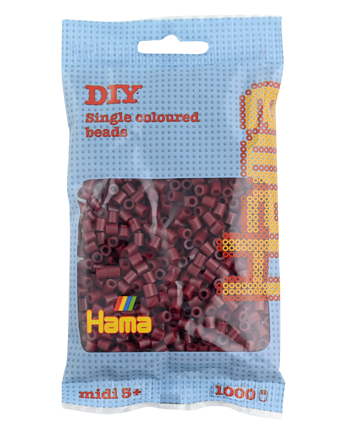 Hama Bügelperlen – Maulbeer, Midi 5 mm (1000 Stk) von Spielzeughafen