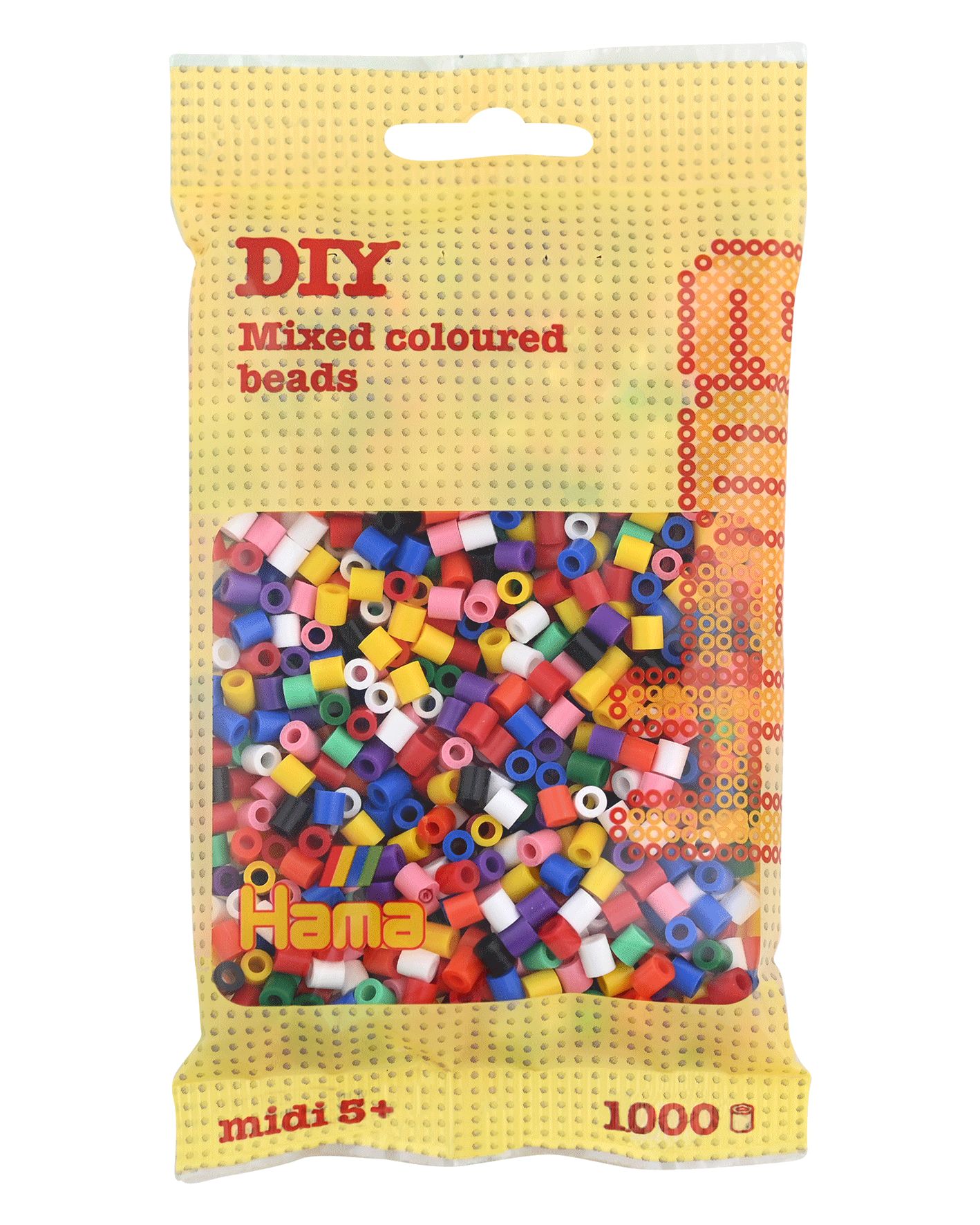 Hama Bügelperlen – Mischung 01, 03 - 07, 09 - 11, 18, Midi 5 mm (1000 Stk) von Spielzeughafen