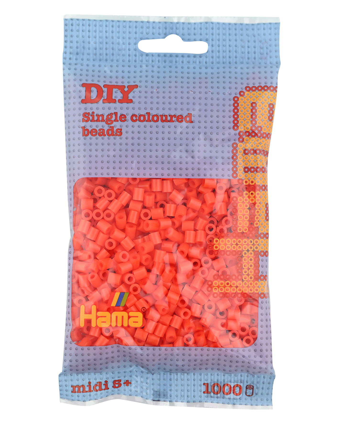 Hama Bügelperlen – Orange, Midi 5 mm (1000 Stk) von Spielzeughafen