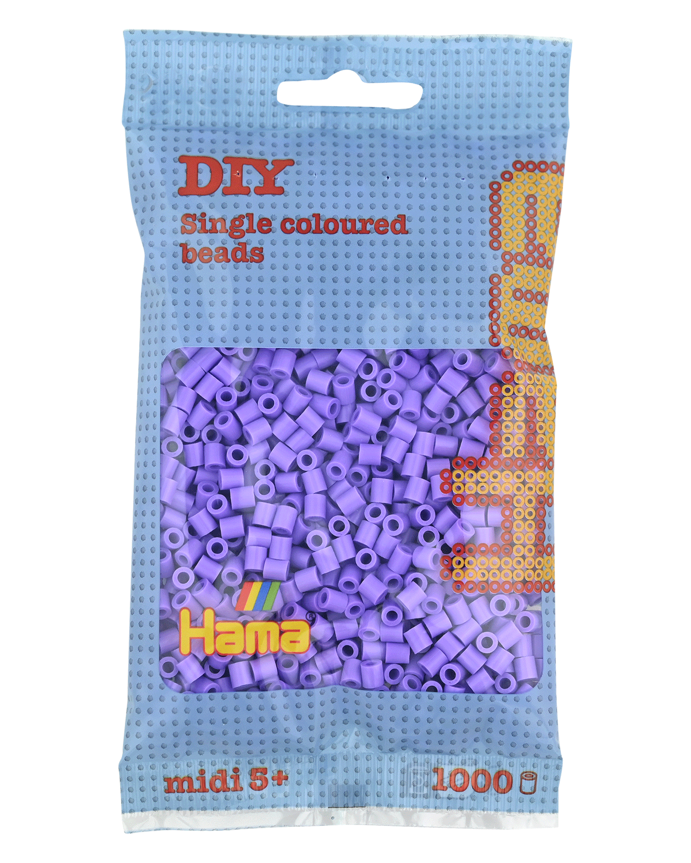 Hama Bügelperlen – Pastell - Lila, Midi 5 mm (1000 Stk) von Spielzeughafen