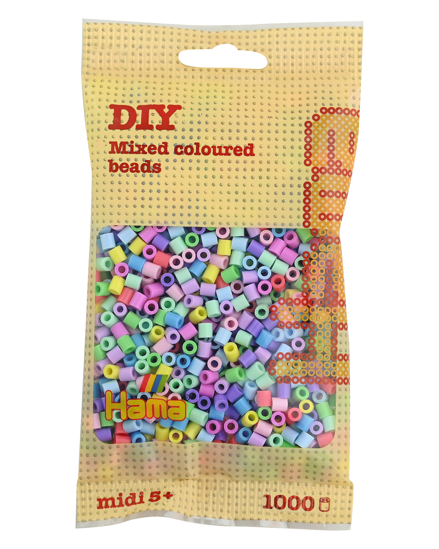 Hama Bügelperlen – Pastell Mischung, Midi 5 mm (1000 Stk) von Spielzeughafen