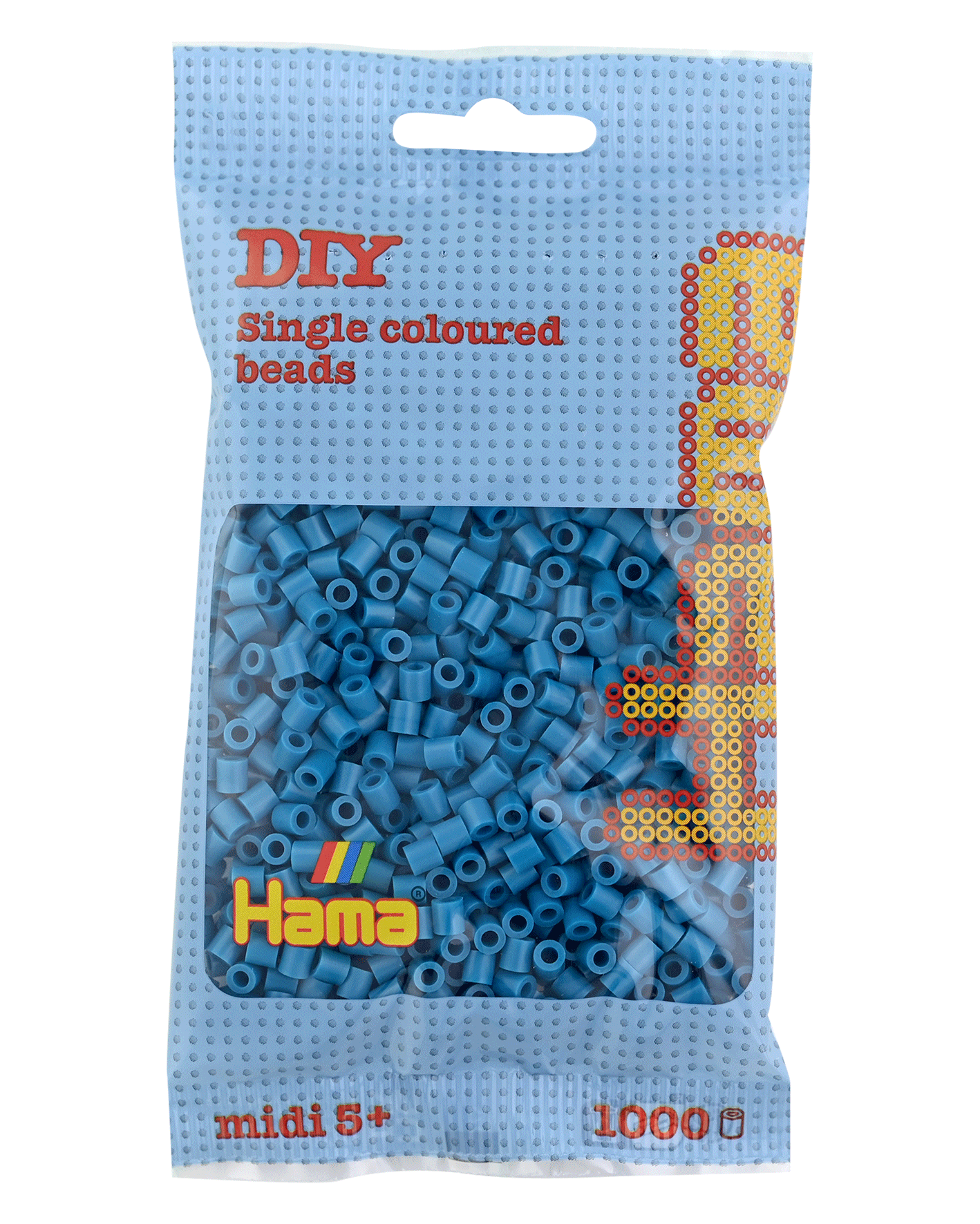 Hama Bügelperlen – Petrol, Midi 5 mm (1000 Stk) von Spielzeughafen