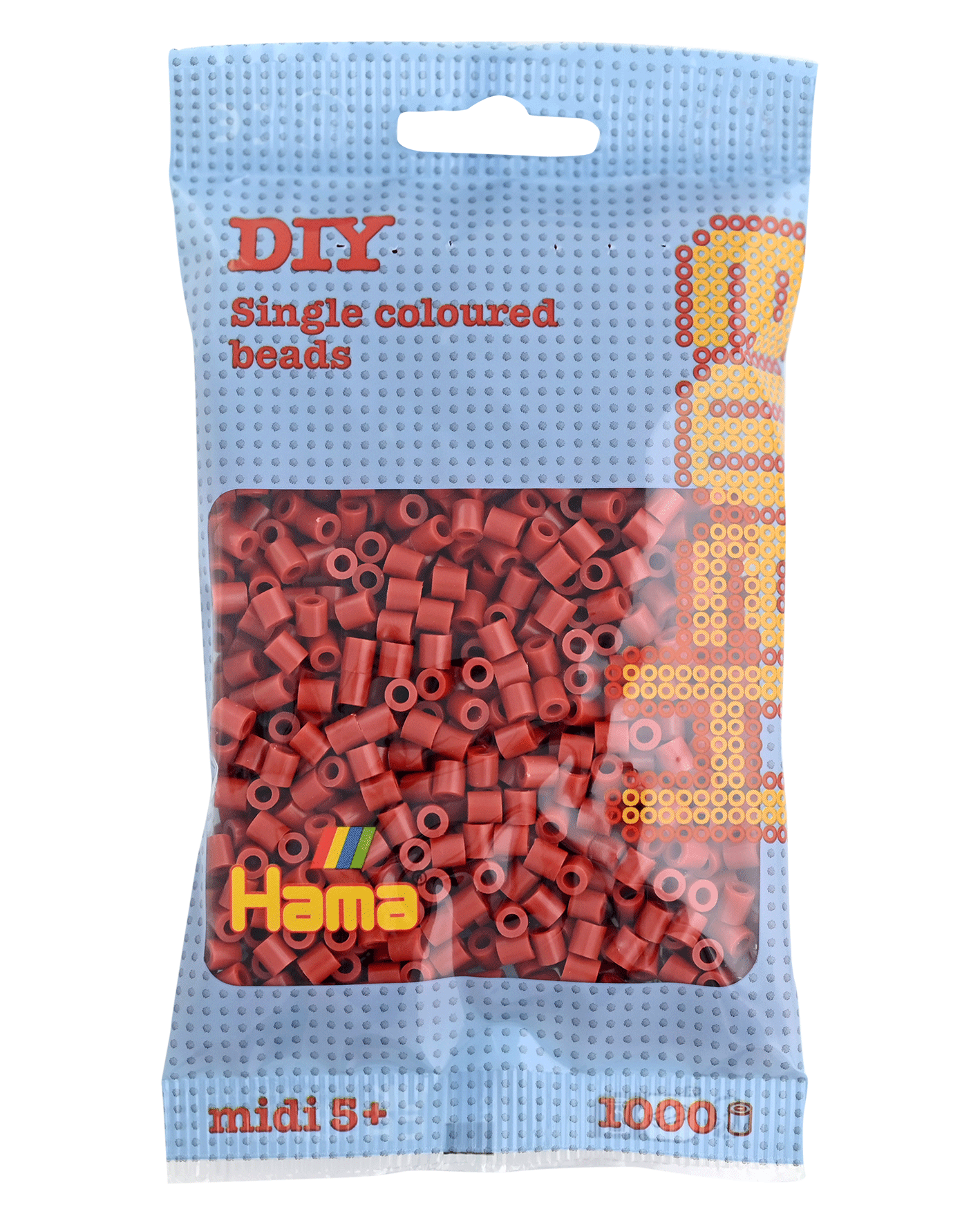 Hama Bügelperlen – Rotbraun, Midi 5 mm (1000 Stk) von Spielzeughafen