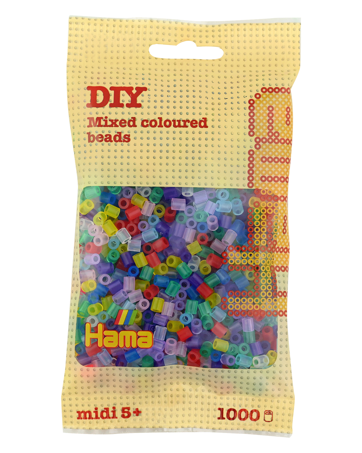 Hama Bügelperlen – Transparent Mischung, Midi 5 mm (1000 Stk) von Spielzeughafen