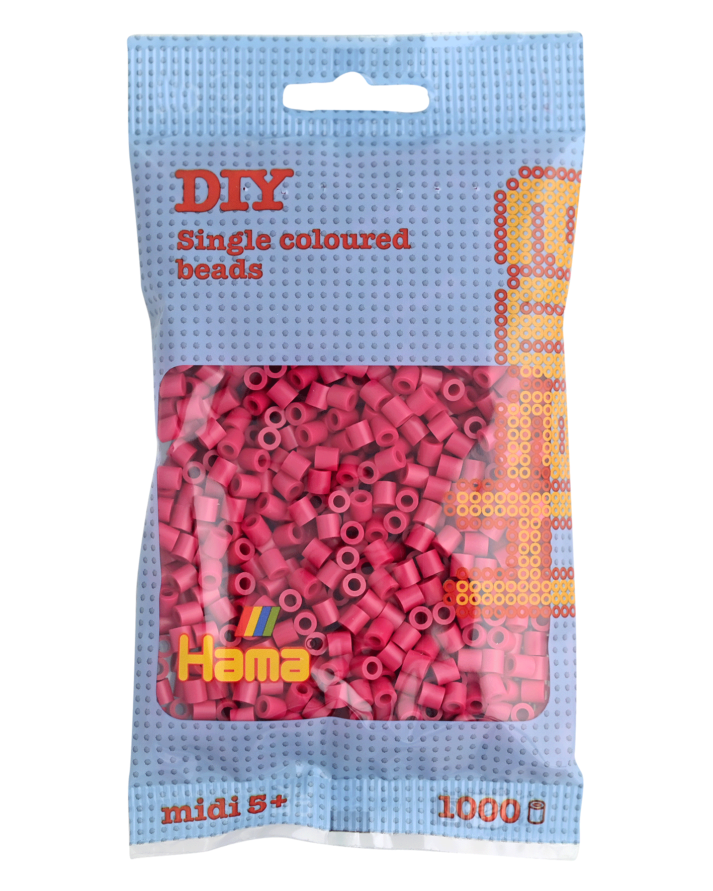 Hama Bügelperlen – Violettrot, Midi 5 mm (1000 Stk) von Spielzeughafen