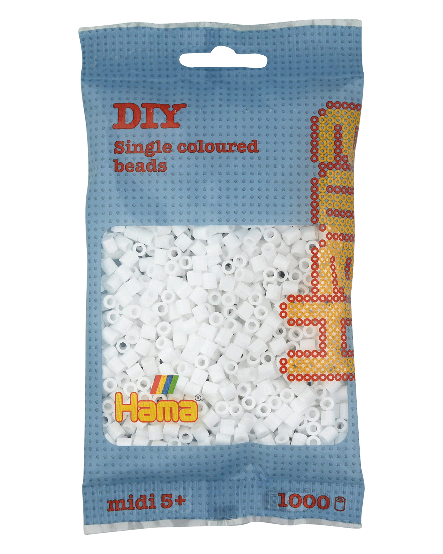 Hama Bügelperlen – Weiß, Midi 5 mm (1000 Stk) von Spielzeughafen