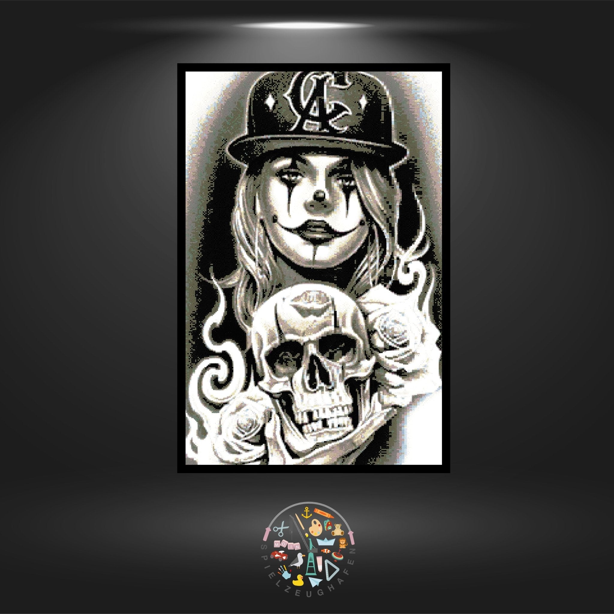 'Horror Clown' - Strass / Rhinestone von Spielzeughafen