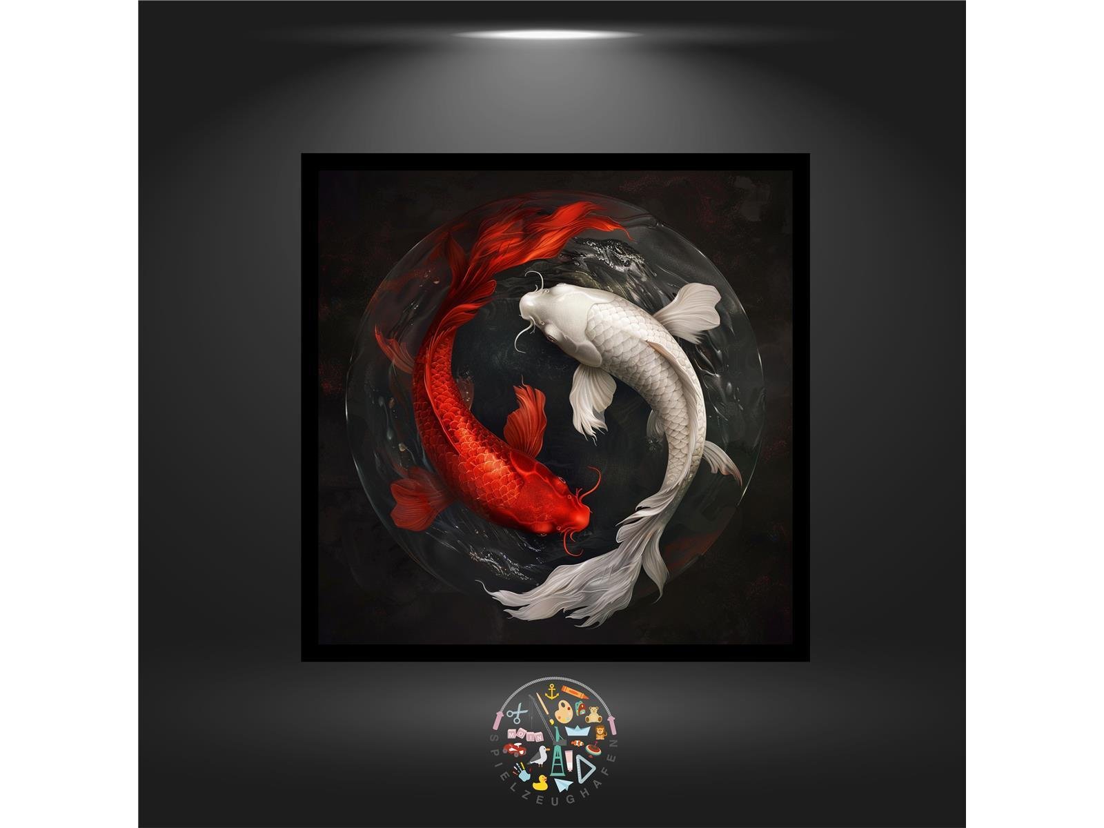 Koi in Love - Quadratisch von Spielzeughafen