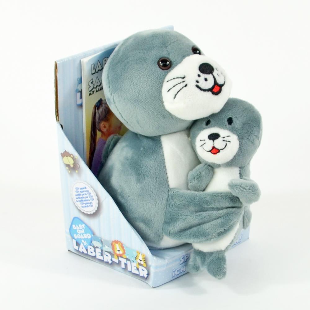 Laber - Seehund "Sally" mit Baby "Malte" von Spielzeughafen