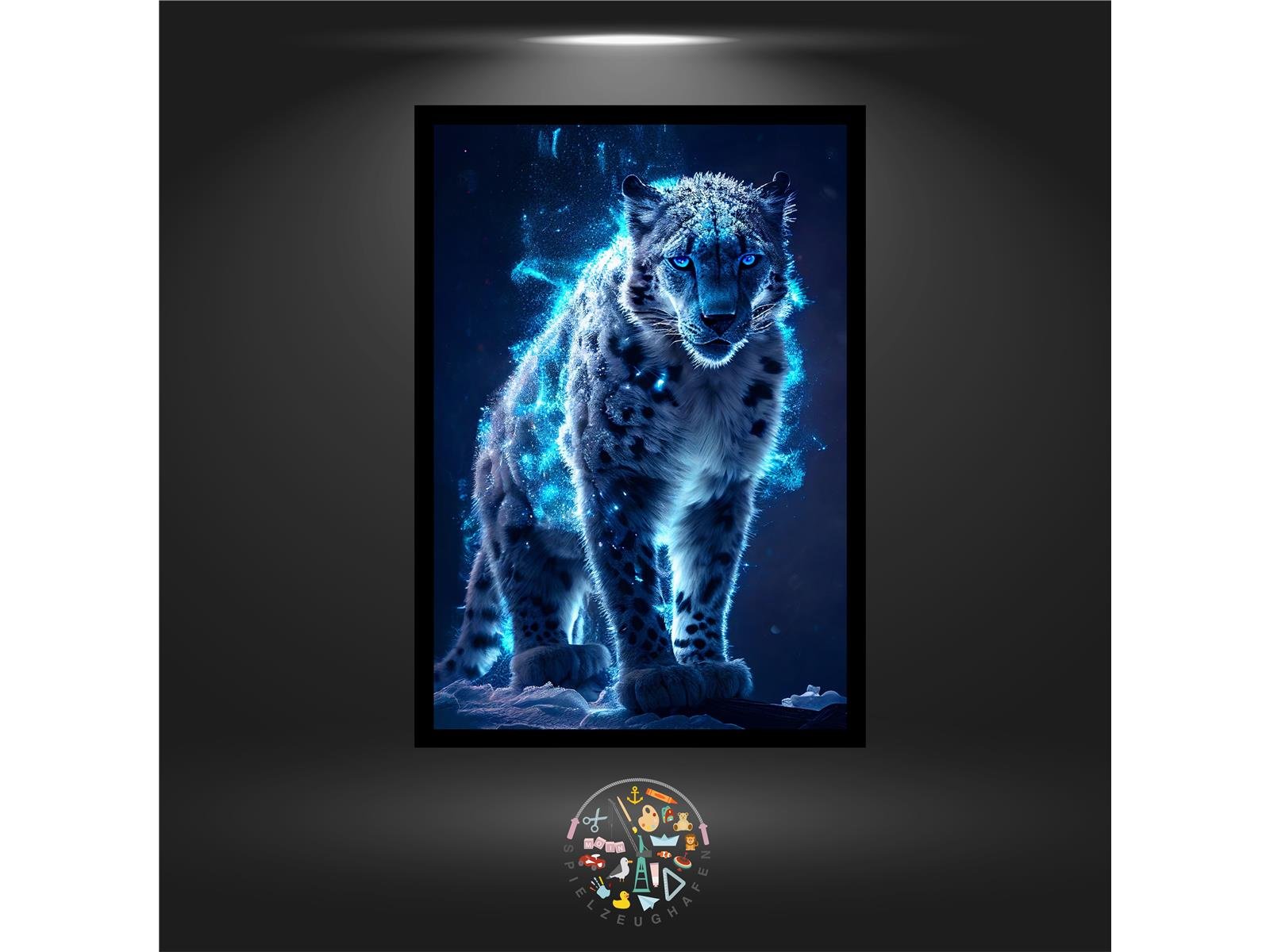 Leopard 'Aurora' - Quadratisch mit eckig Strass von Spielzeughafen
