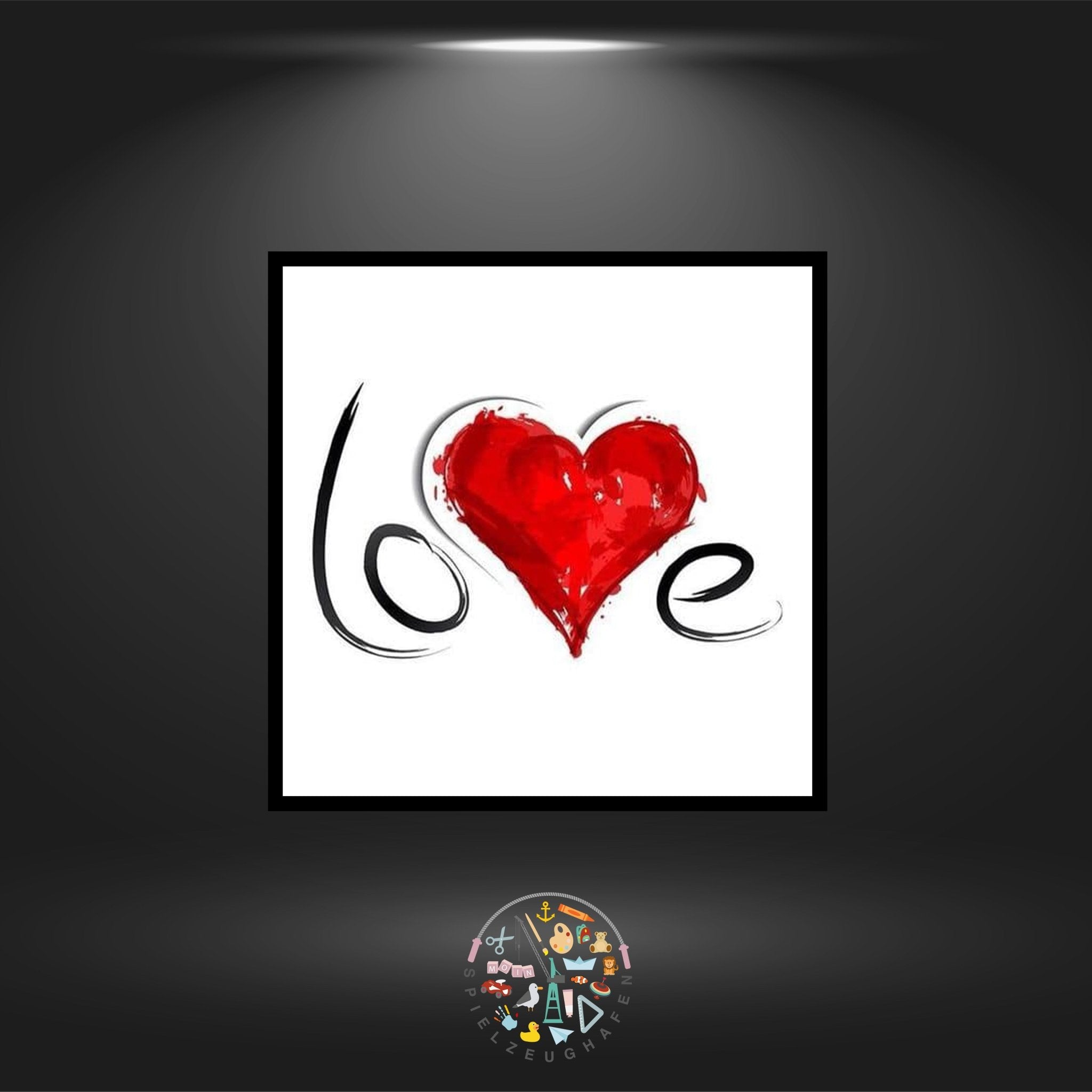 'Love' - Strass / Rhinestone von Spielzeughafen