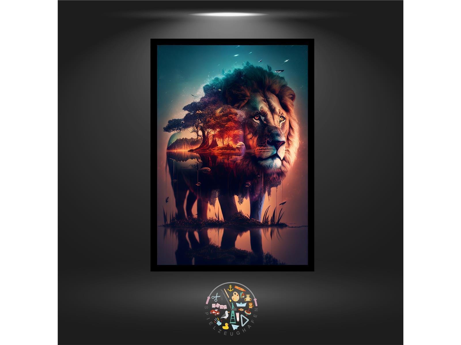 Löwe 'Raja' - Quadratisch von Spielzeughafen