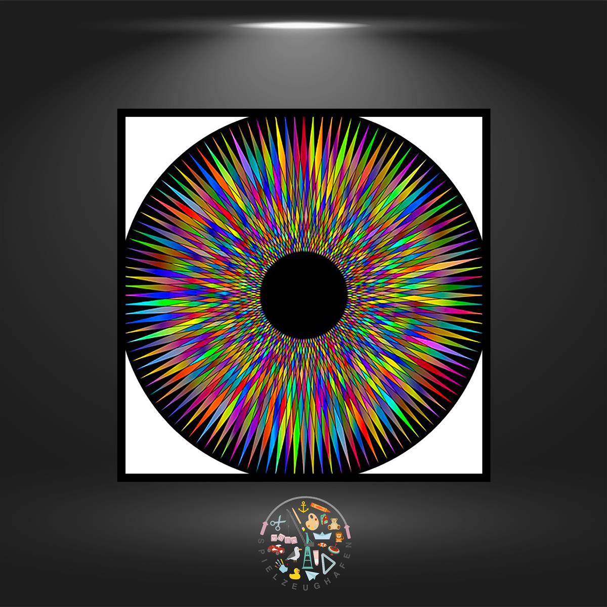 Mandala 'Crazy Iris' - Strass von Spielzeughafen