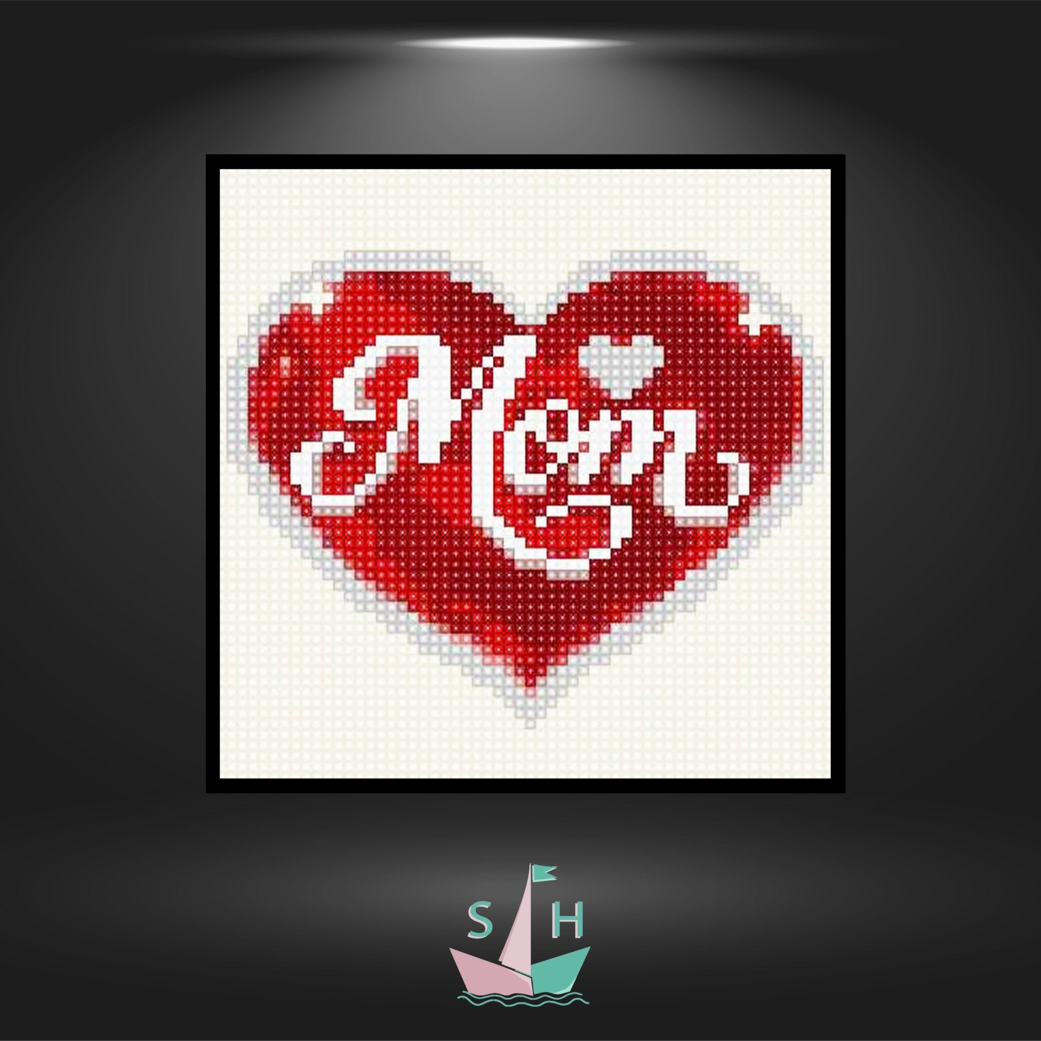 Mom Red - Eckig mit Metallic + Night glow von Spielzeughafen