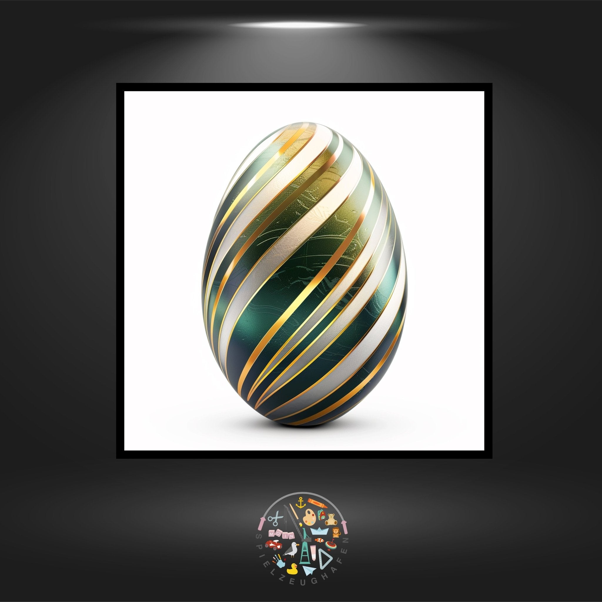 Osterei 15 - Strass rund von Spielzeughafen