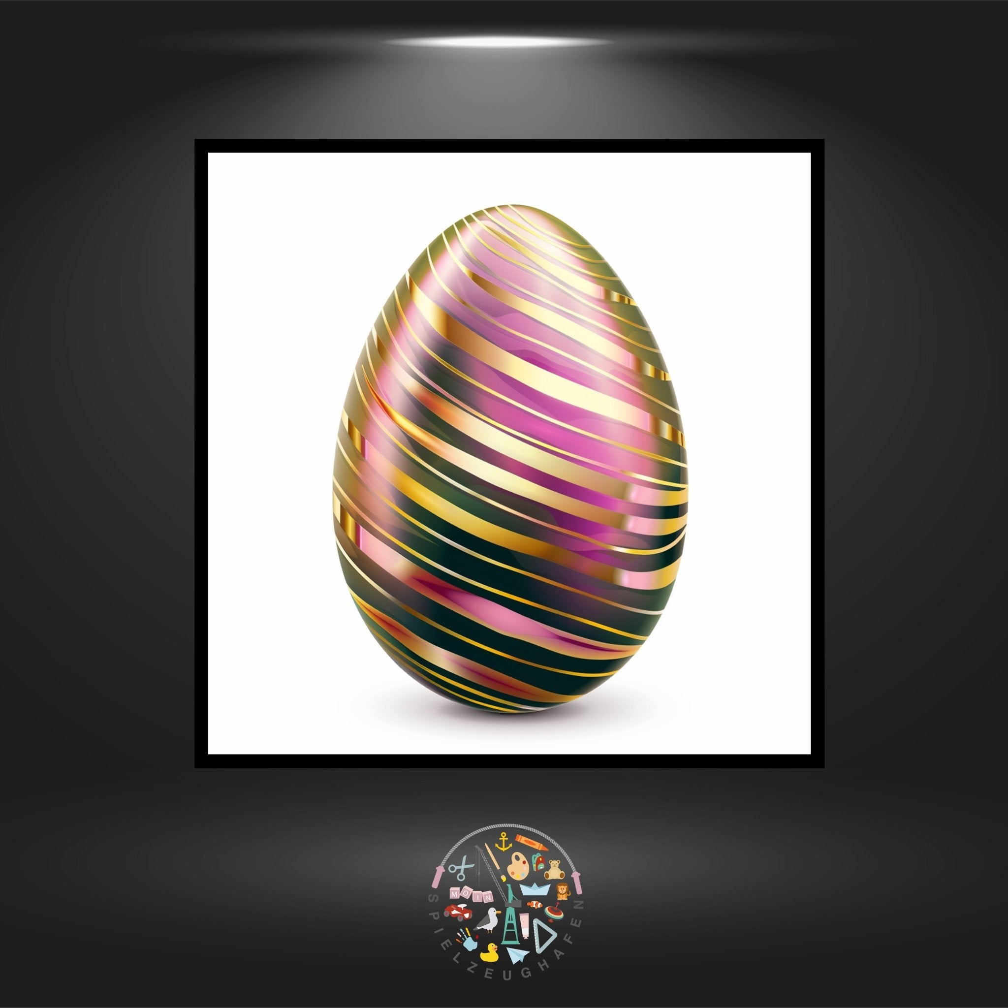 Osterei 16 - Strass rund von Spielzeughafen