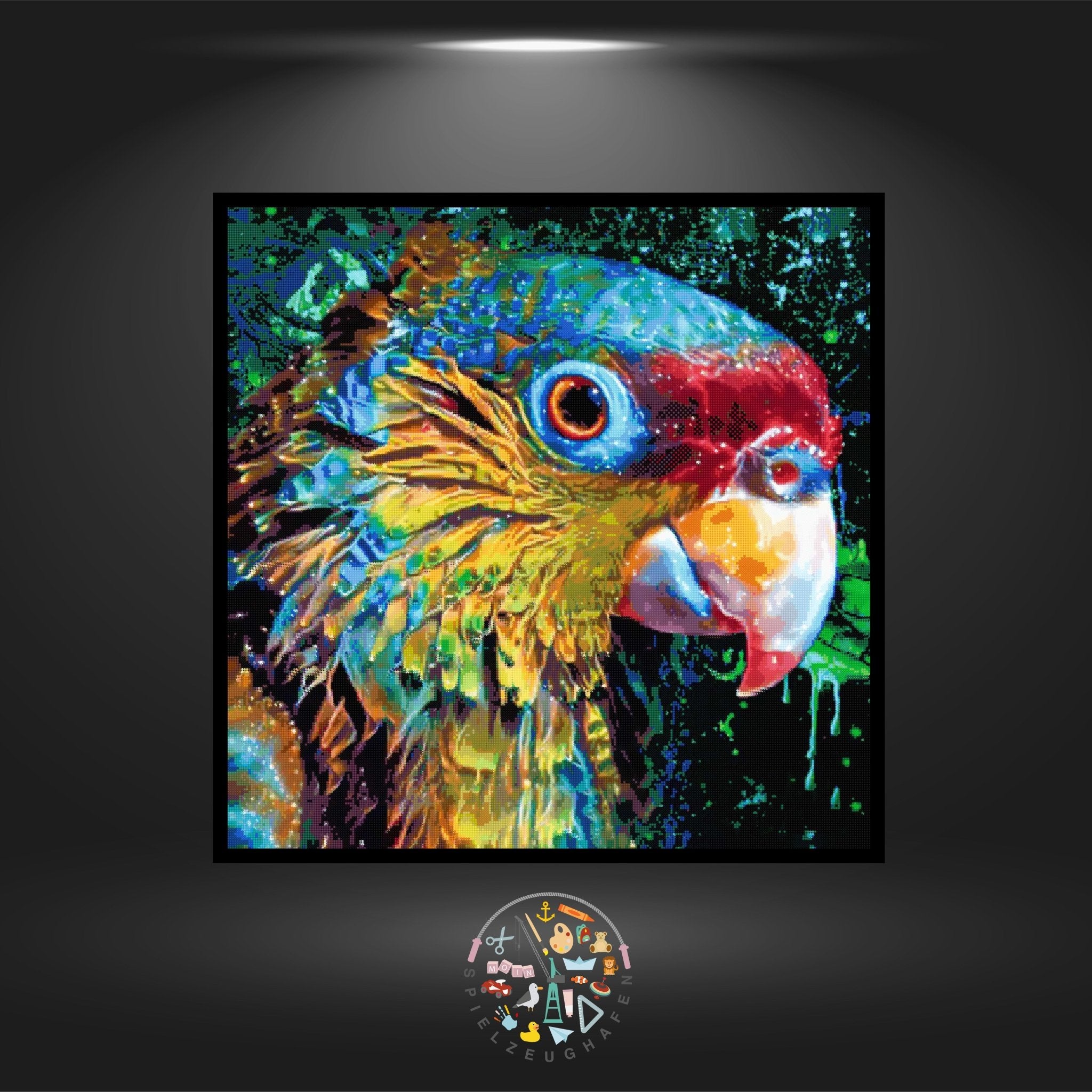 Papagei 'Timmy' - Strass / Rhinestone von Spielzeughafen