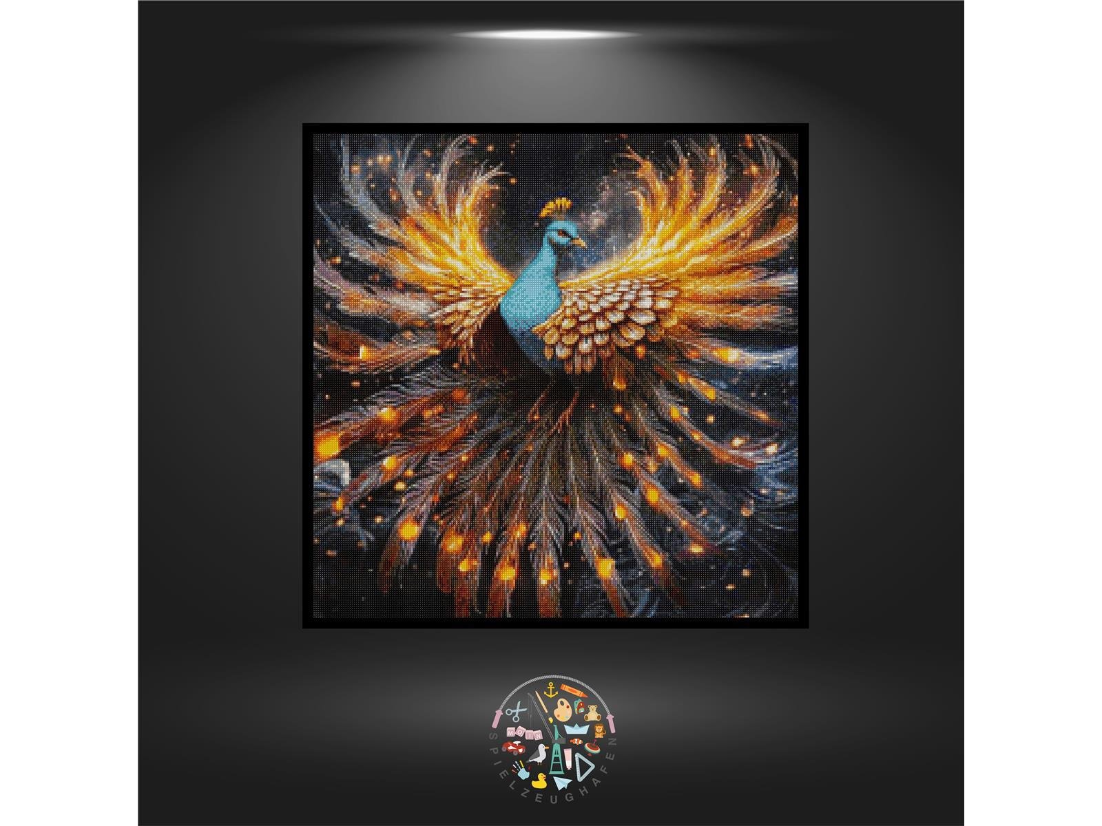 Peacock - Quadratisch mit AB & Strass eckig von Spielzeughafen